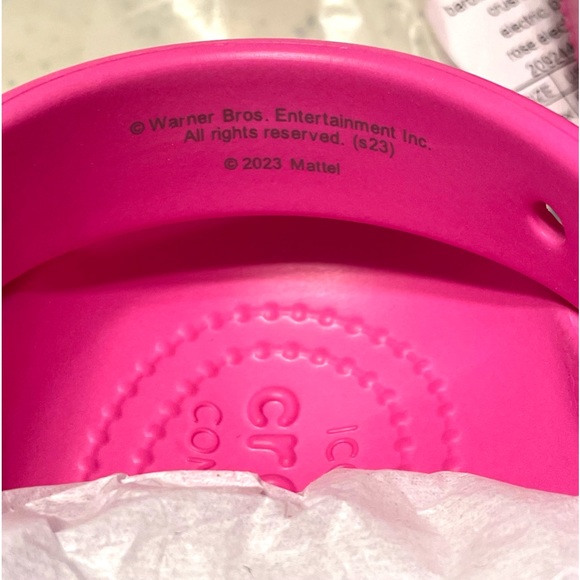 SOLD Crocs Barbie™ The Movie Mega Crush Clogs pink glitter platforms size 9 NWT - Picture 14 of 17